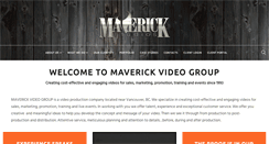 Desktop Screenshot of maverickvideogroup.com